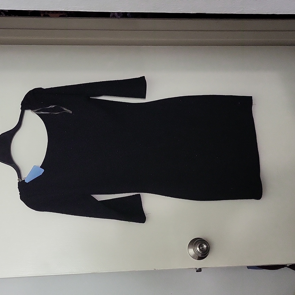 BOGO!! ECLIPSE Sparkly Open Back Black Dress M
